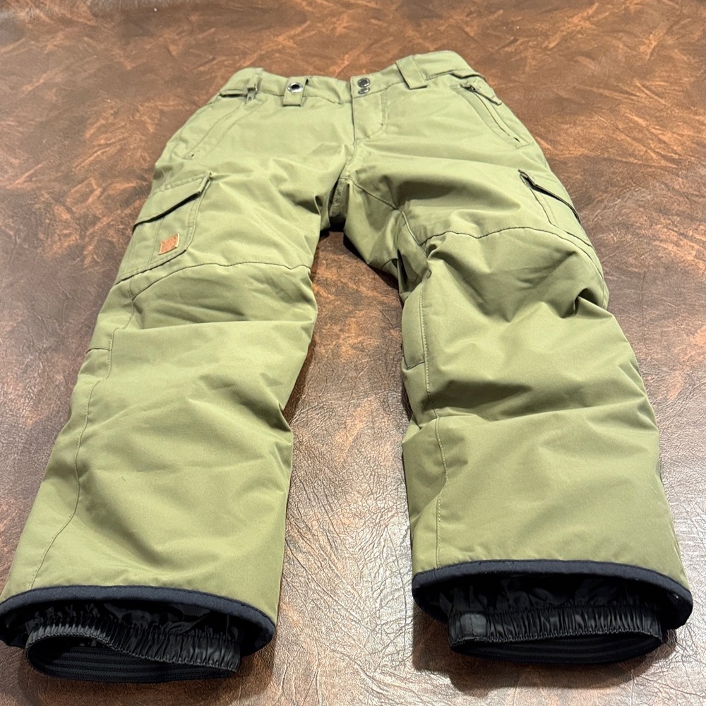 Like New Boys Army Green Quicksilver Ski Pants size 10